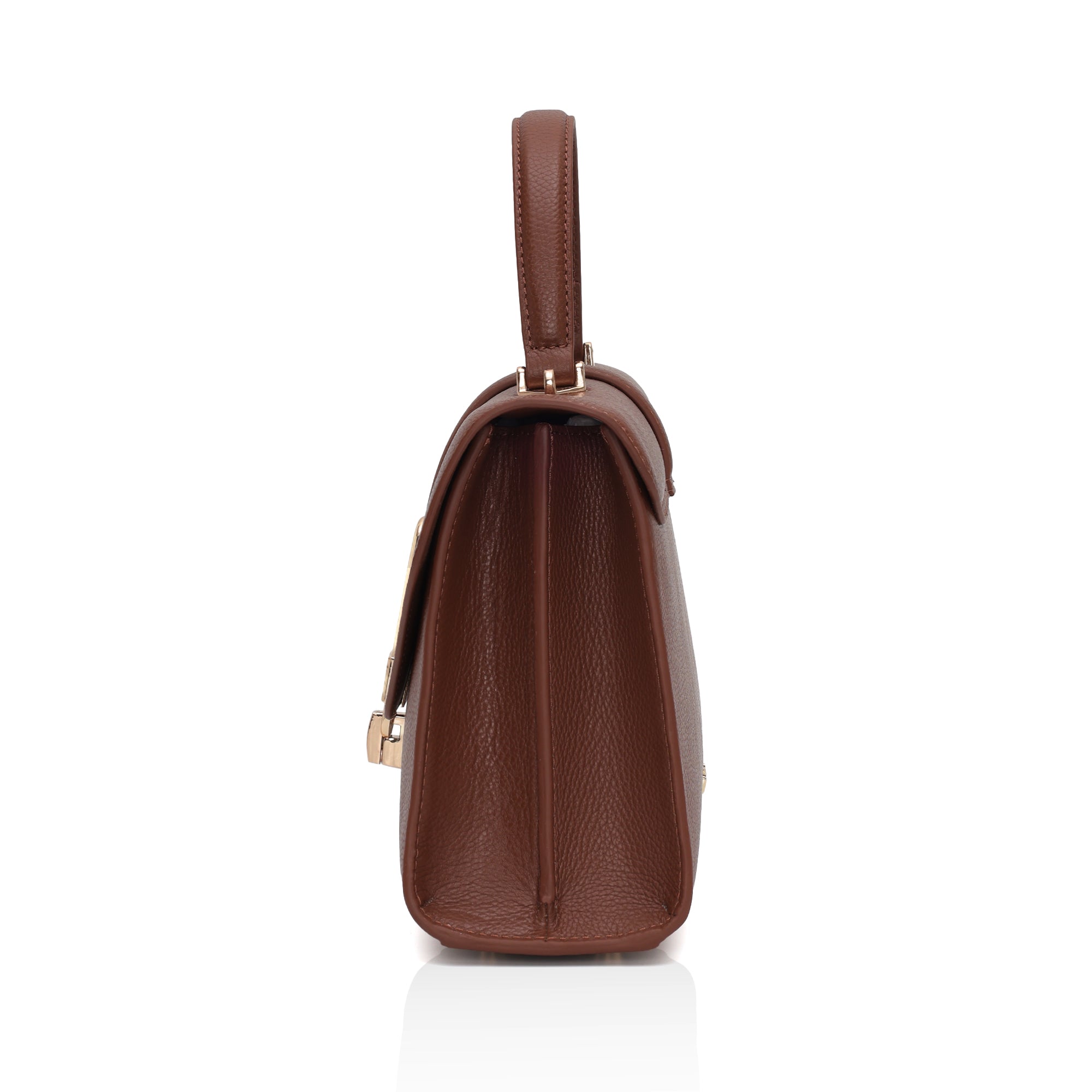 Solis: Full Grain Leather Handbag (Tan)