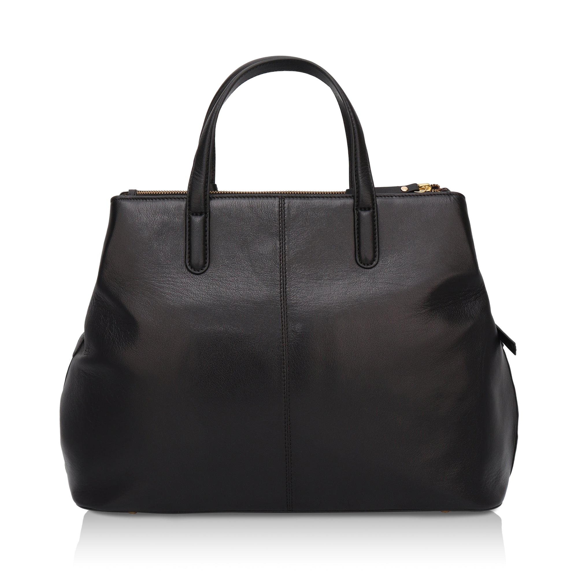 Divino: Napa Leather Laptop Handbag (Black)