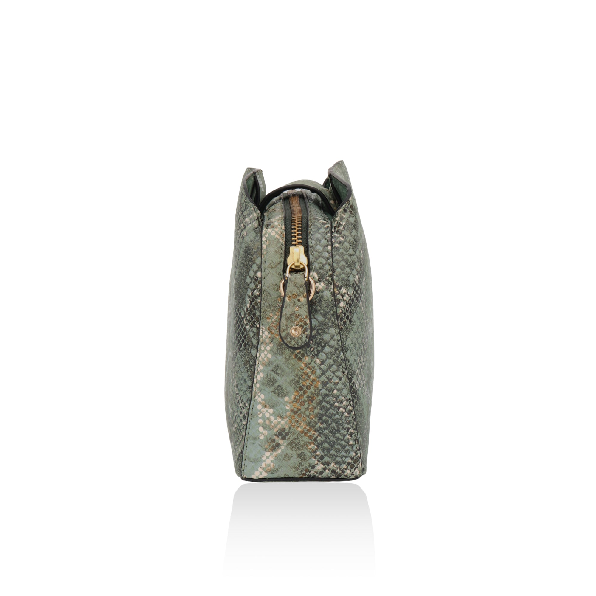 Savannah: Italian Leather Crossbody Bag (Green)