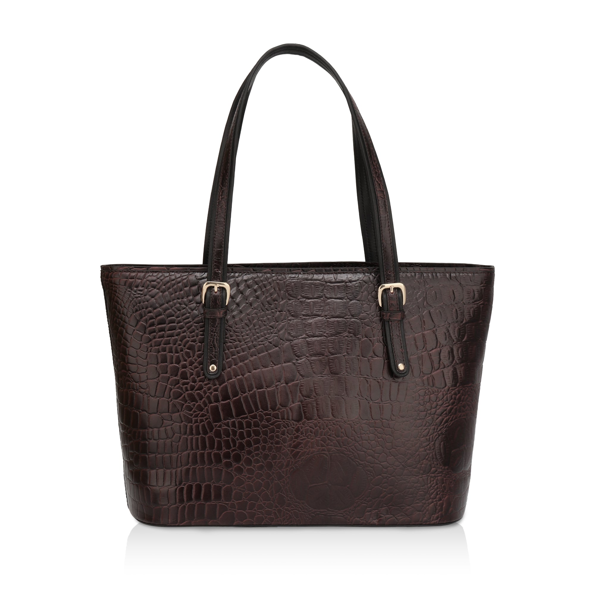 Alpha: Luxury Leather Office Tote (Brown)