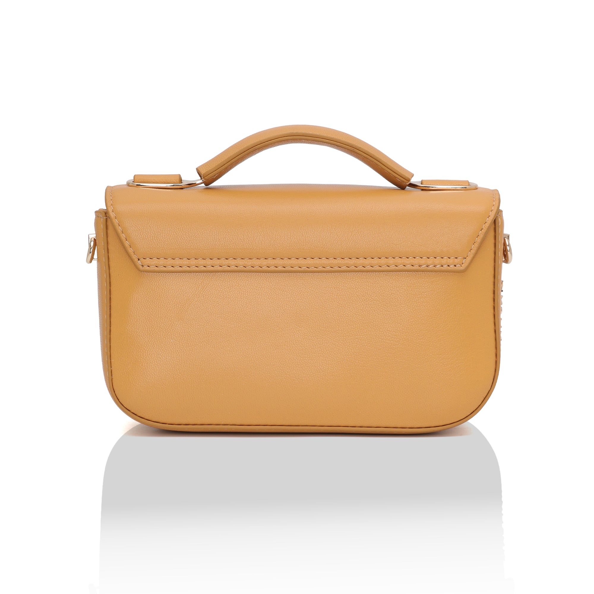 Terra : Napa leather Crossbody Bag (Mustard)