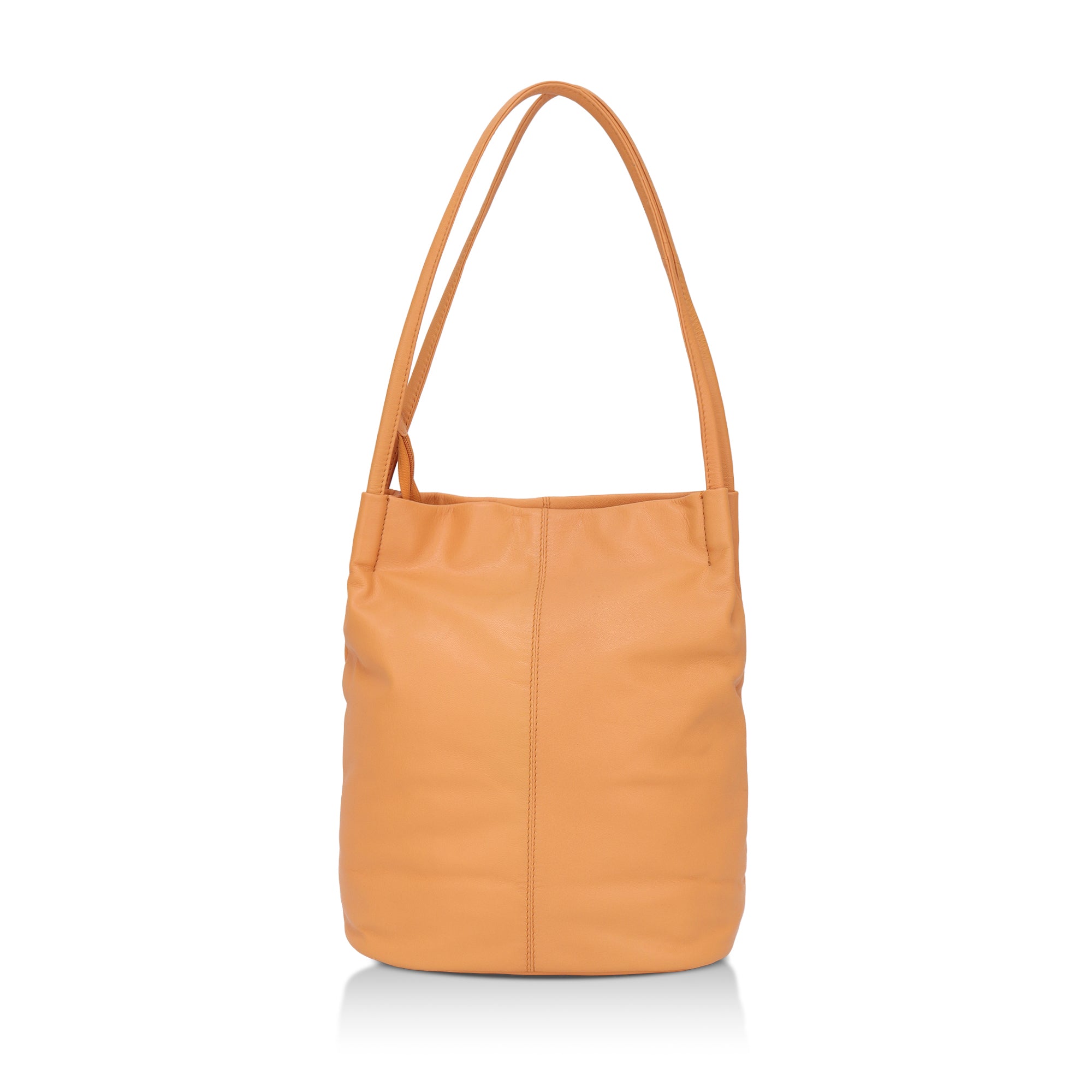 Boho: Soft Napa Leather Tote Bag (Mustard)