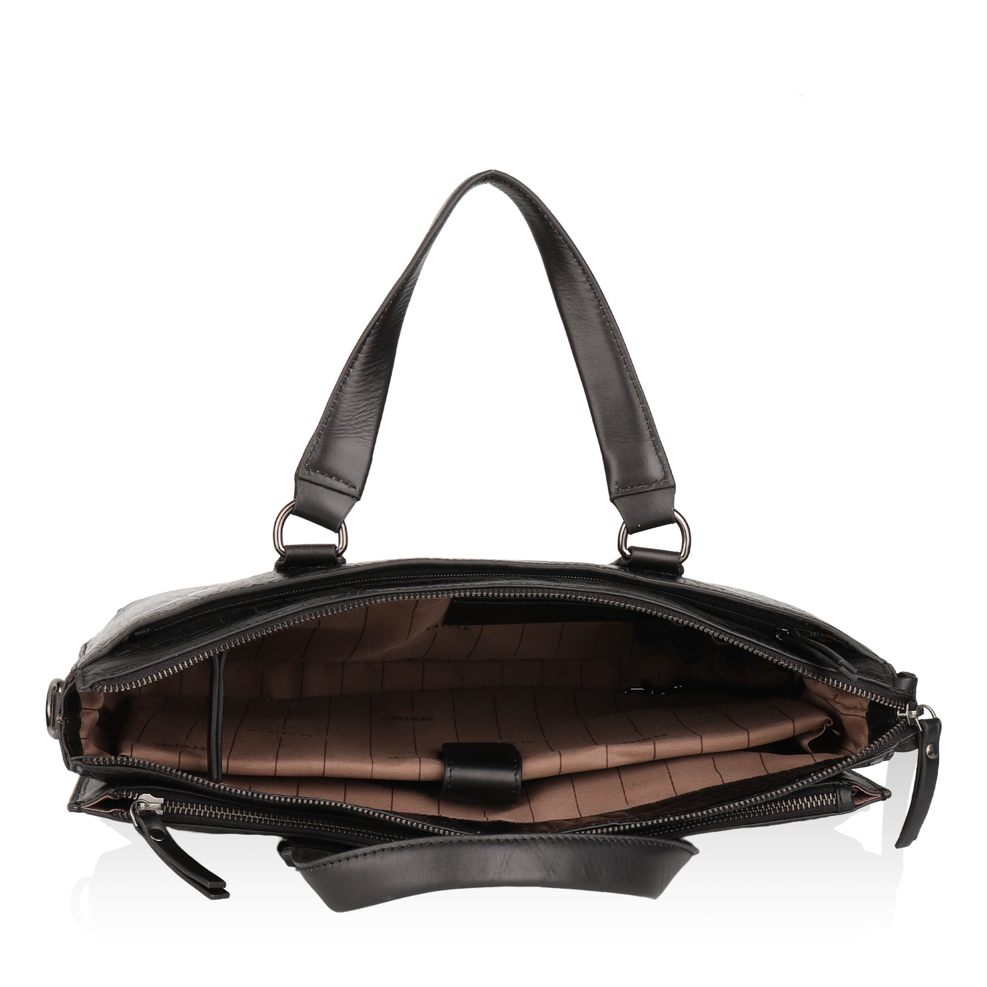 Nexa: Luxury Leather Laptop Bag (Black)