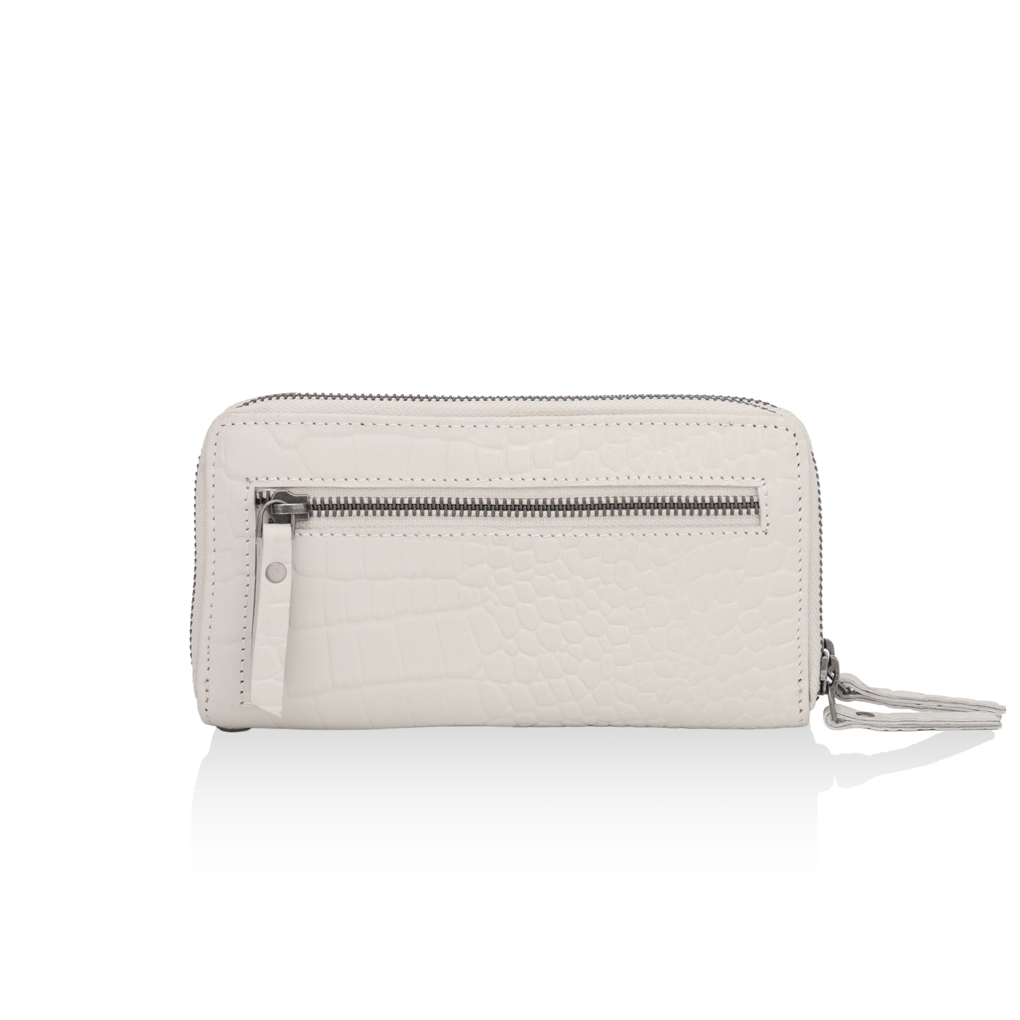 Panache: Double Zip Womens’ Wallets (Cream)