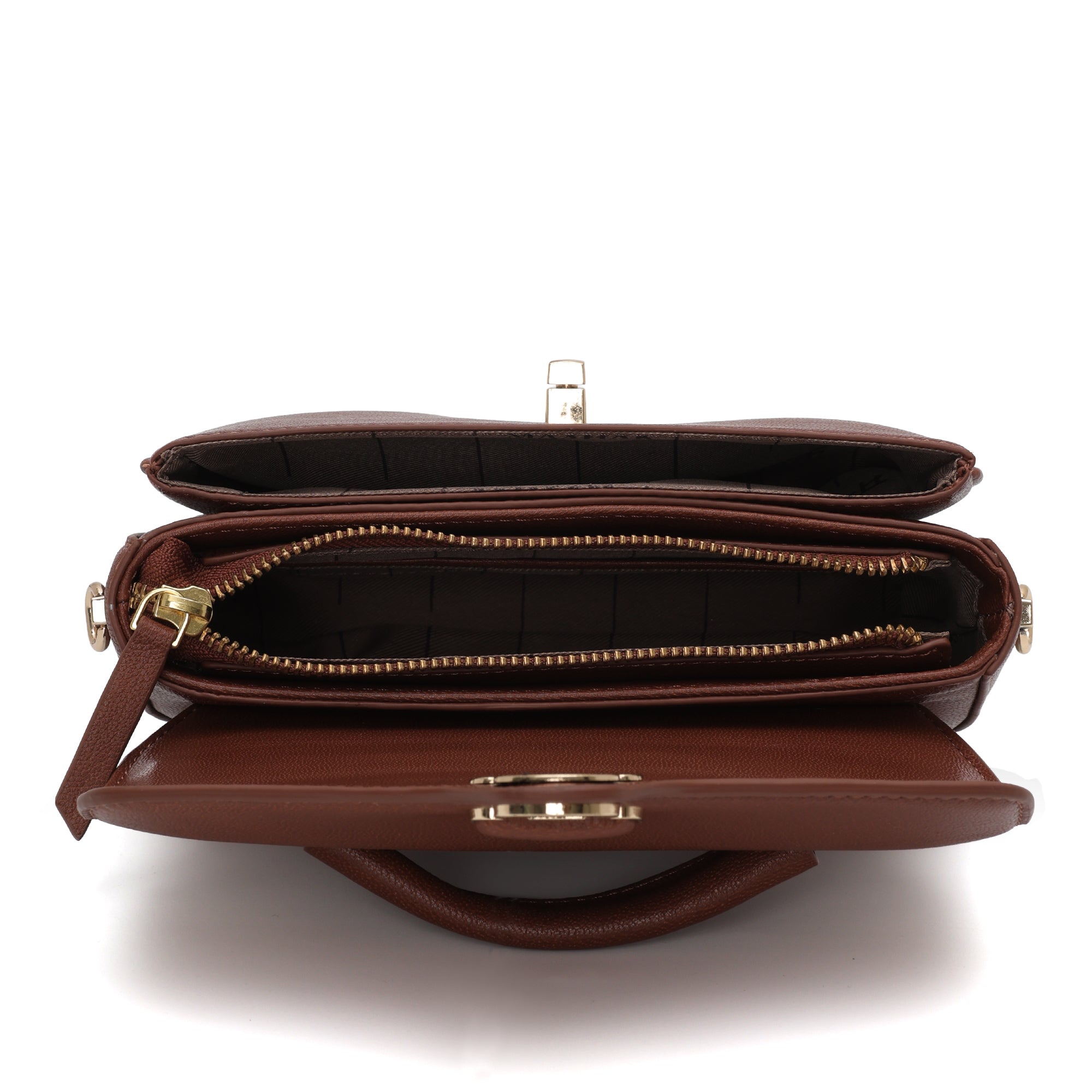 Terra : Napa leather Crossbody Bag (Tan)