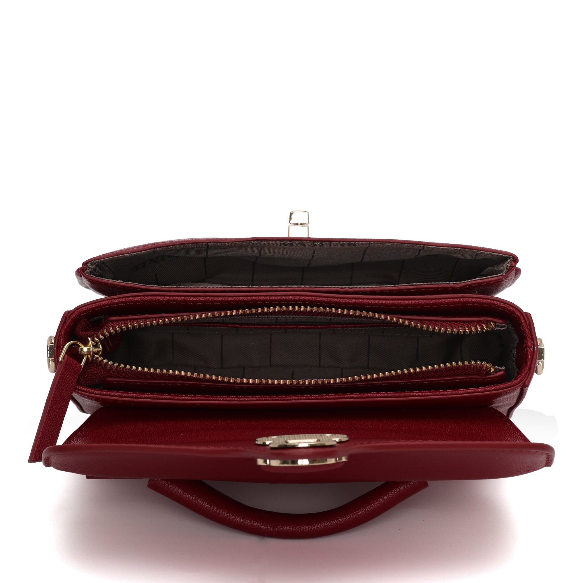 Terra : Napa leather Crossbody Bag (Red)