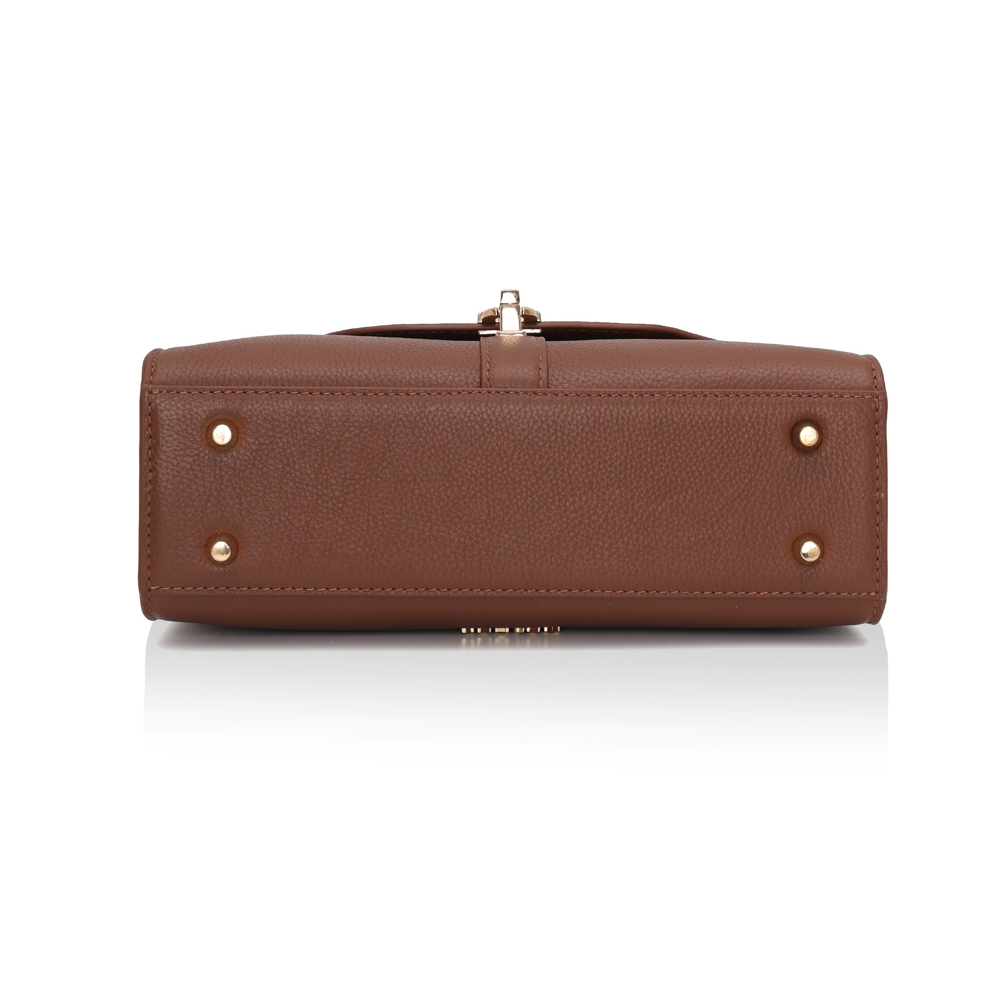 Solis: Full Grain Leather Handbag (Tan)