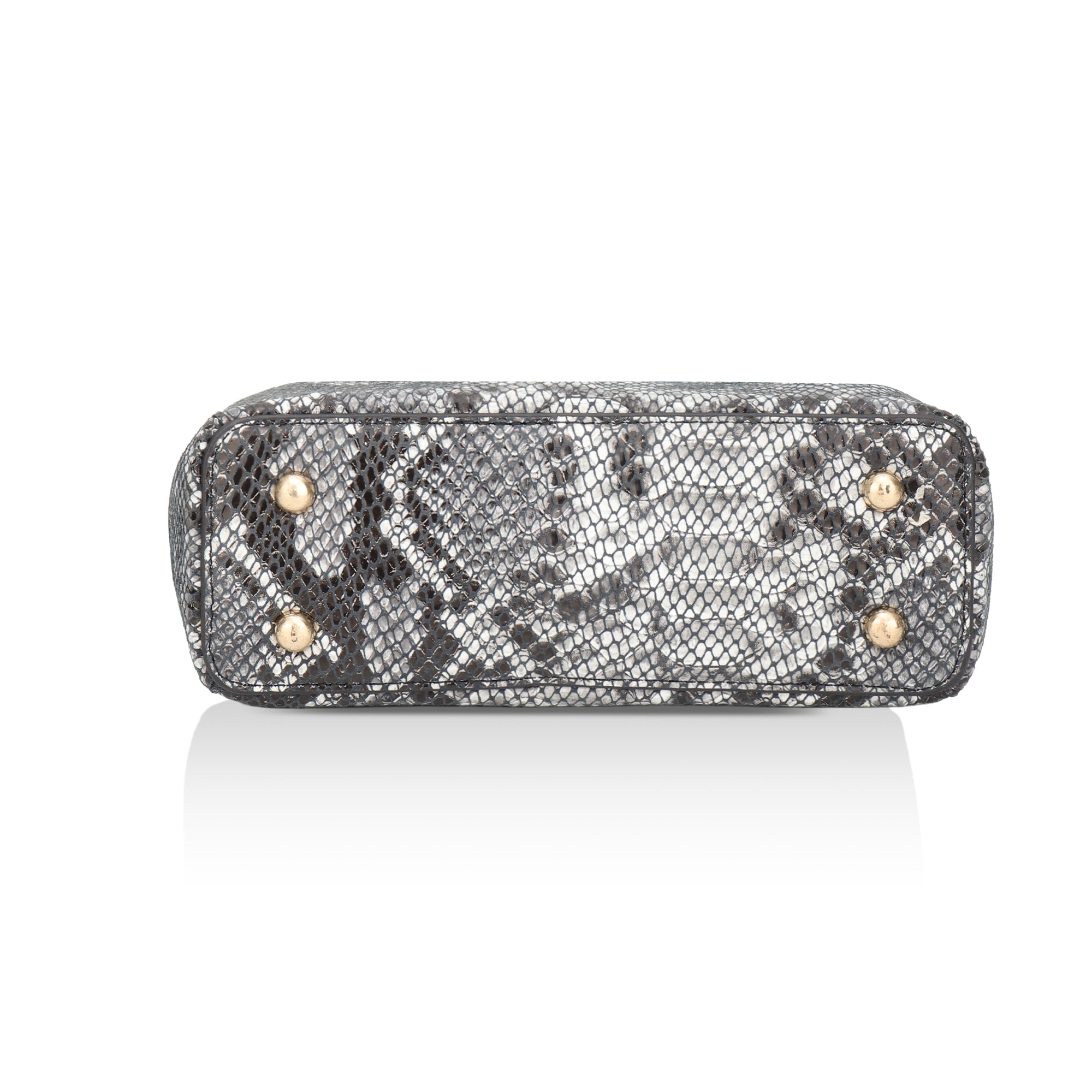 Savannah: Italian Leather Crossbody Bag (Black)