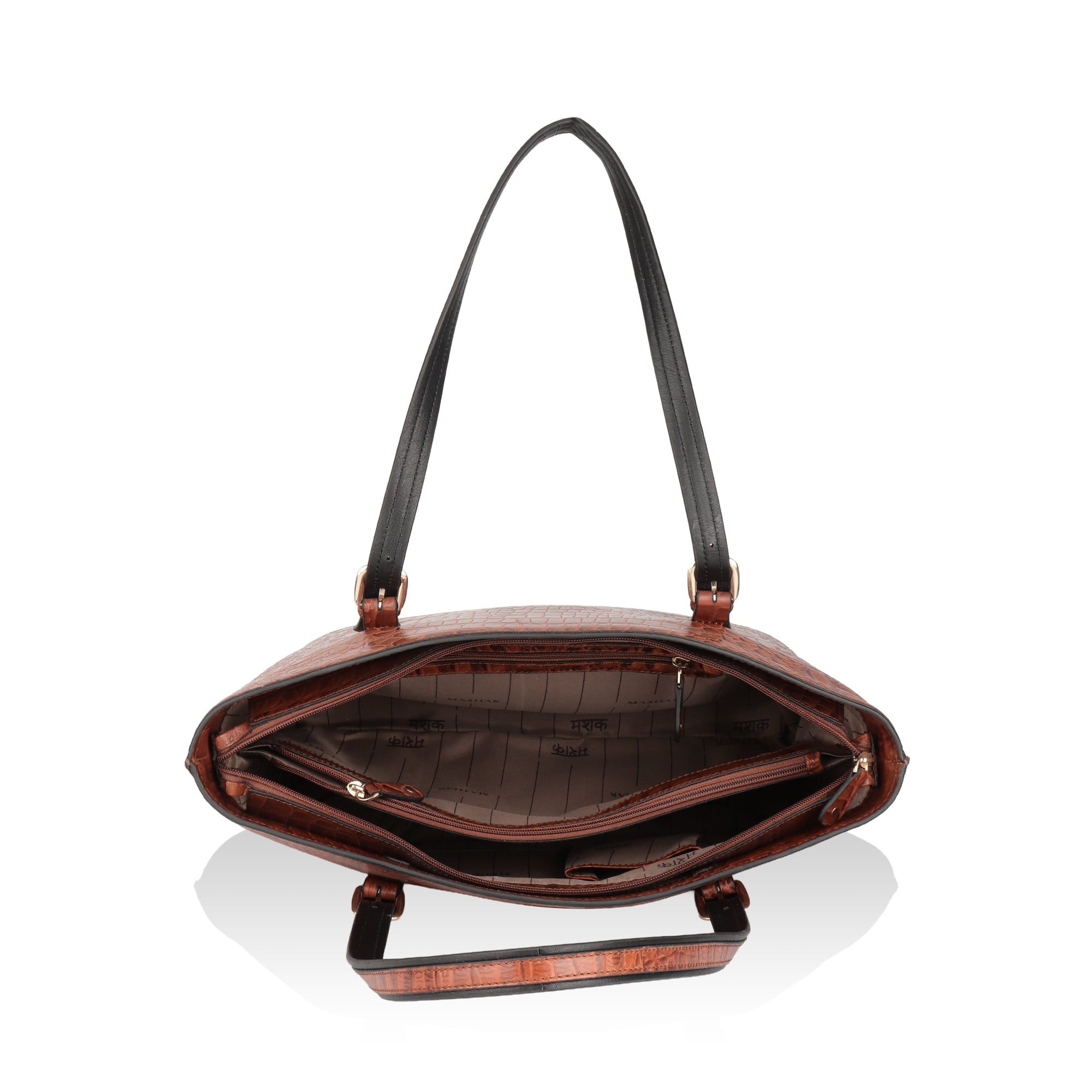 Alpha: Luxury Leather Office Tote (Tan)