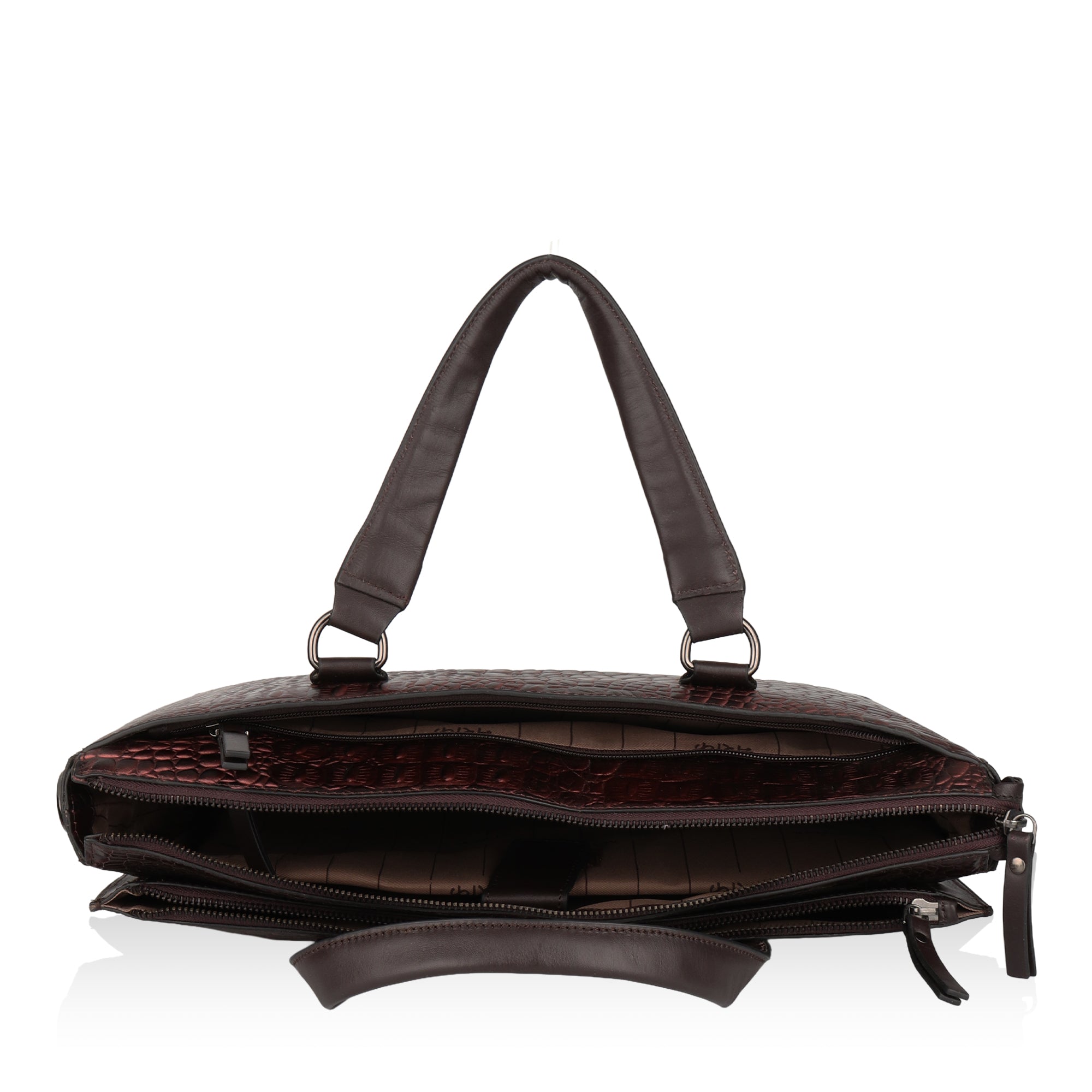 Nexa: Luxury Leather Laptop Bag (Brown)