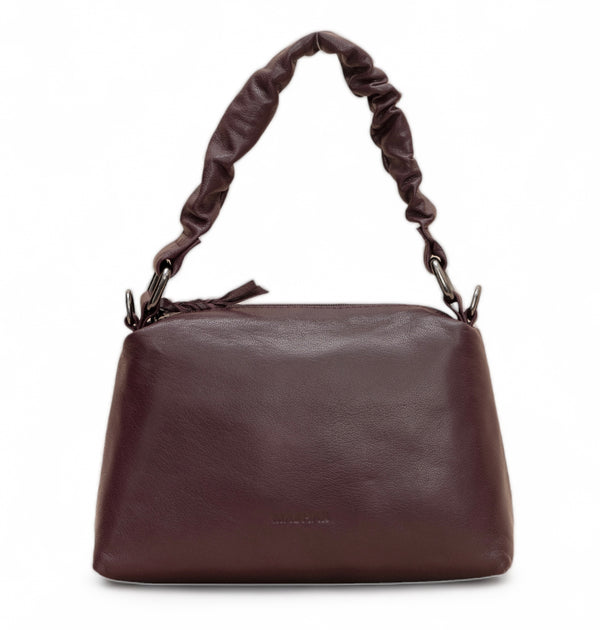 Verve: Napa Leather Crossbody Bag (Wine)