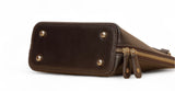 Luxeblend: Full Grain Leather Crossbody Bag (Brown)