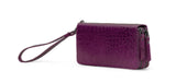 Panache: Double Zip Womens’ Wallets (Purple)