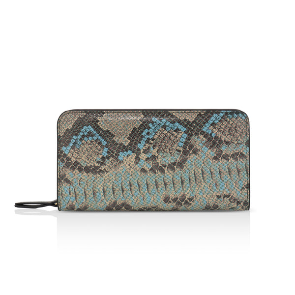 Azurea: Italian Leather Ladies’ Wallet (Blue)