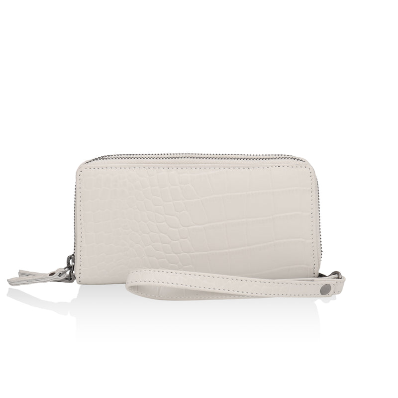 Panache: Double Zip Womens’ Wallets (Cream)