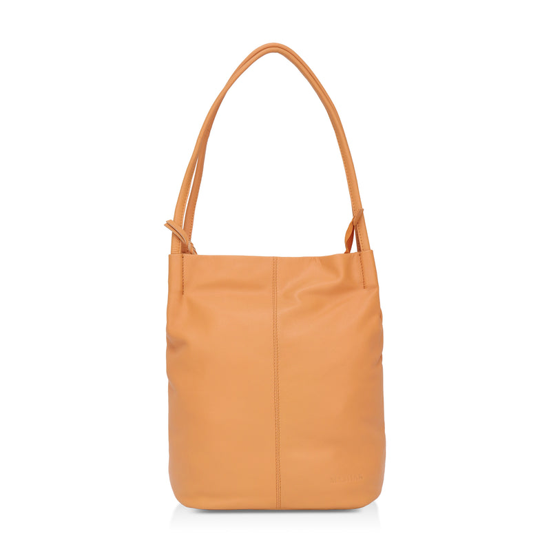 Boho: Soft Napa Leather Tote Bag (Mustard)