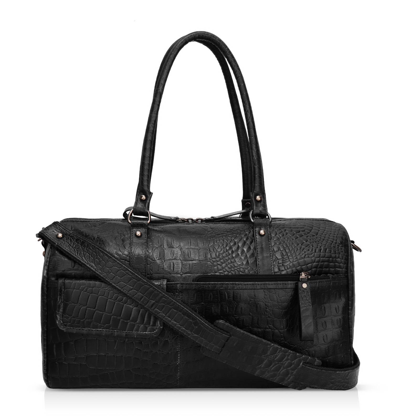 Leather Weekend Bag With Wheels Womens Elité: Luxury Leather