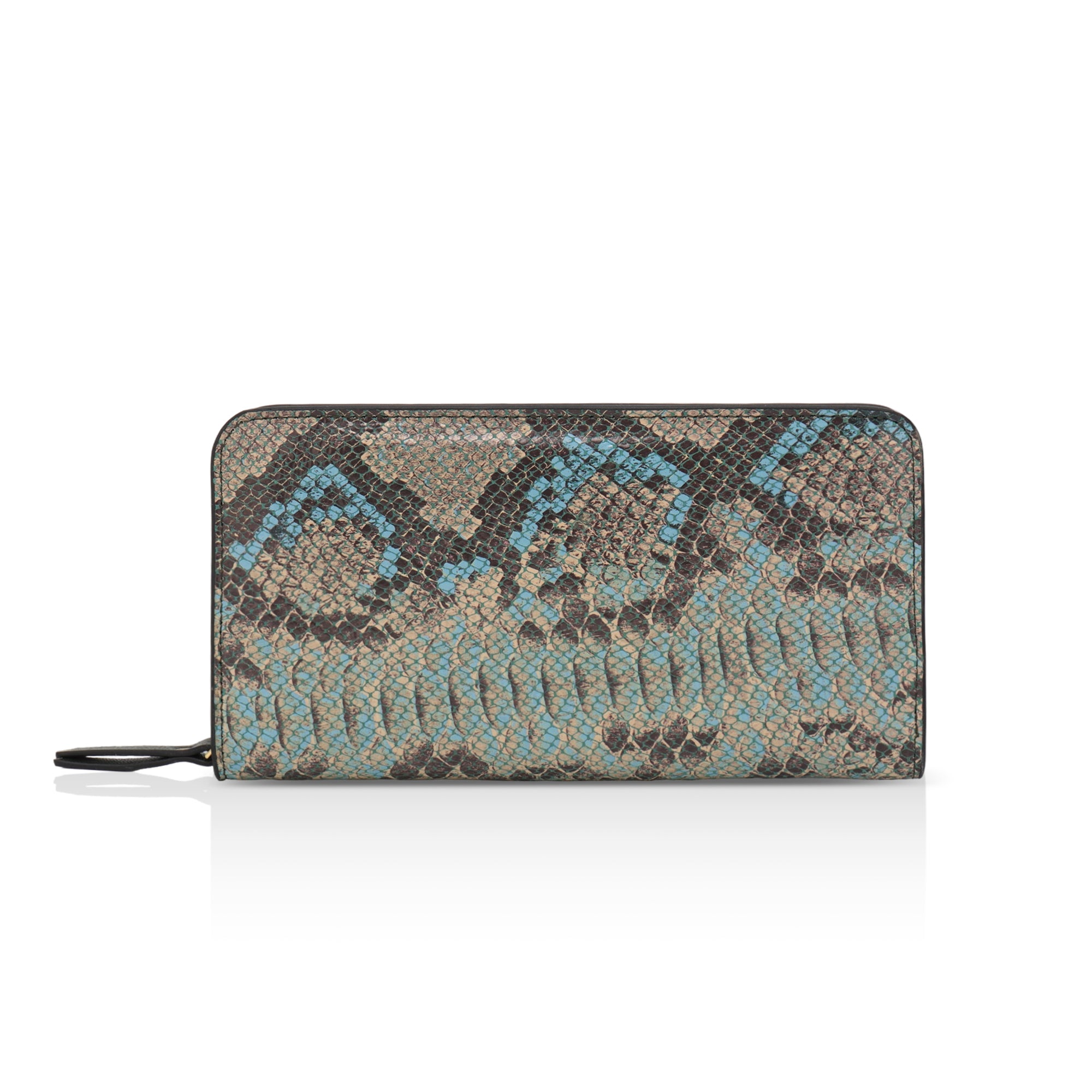 Azurea: Italian Leather Ladies’ Wallet (Blue)