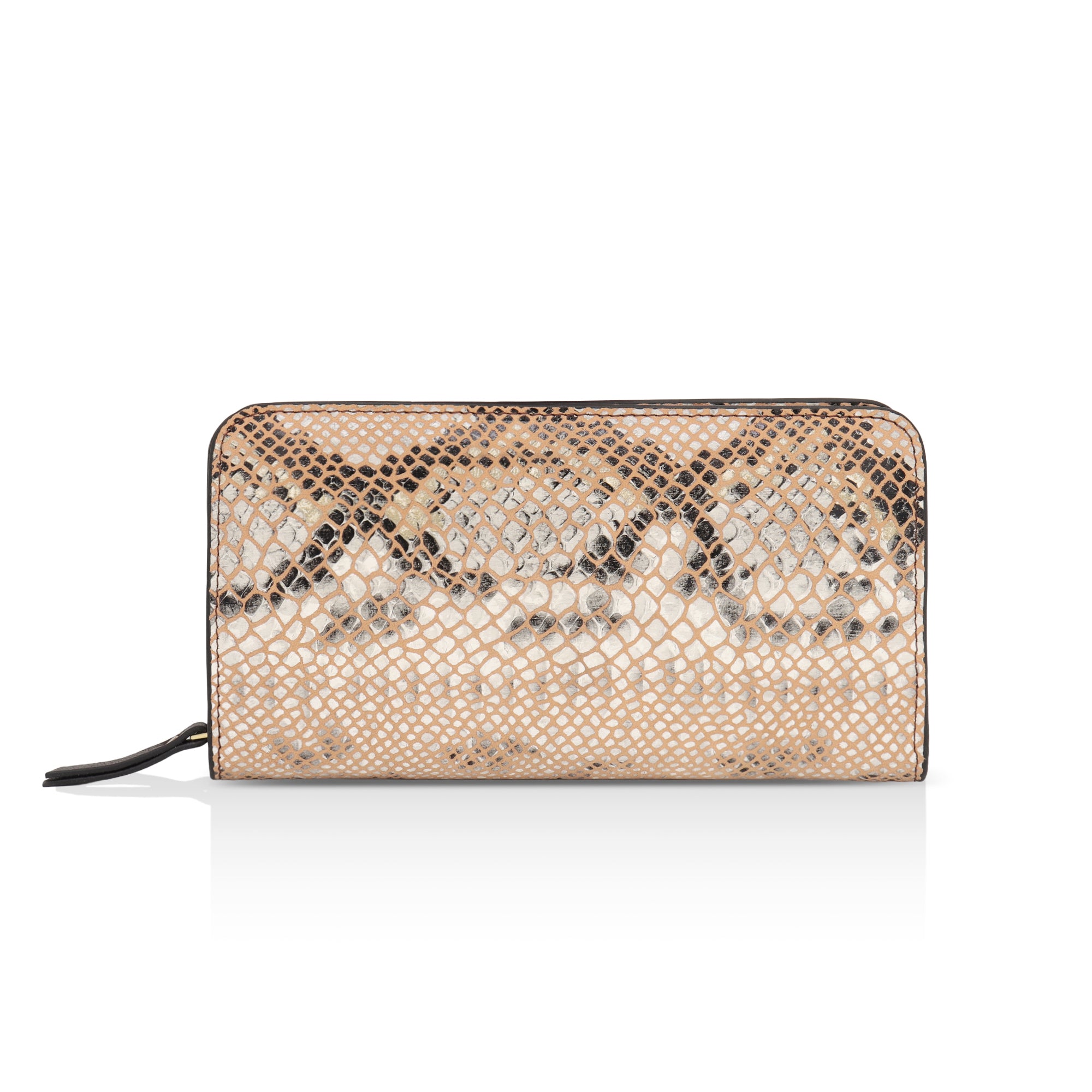 Azurea: Italian Leather Ladies’ Wallet (Beige)