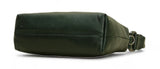 Verve: Napa Leather Crossbody Bag (Dark Green)