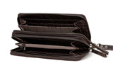 Panache: Double Zip Womens’ Wallets (Brown)