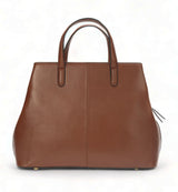 Divino: Napa Leather Laptop Handbag (Tan)