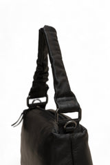 Verve: Napa Leather Crossbody Bag (Black)