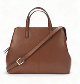 Divino: Napa Leather Laptop Handbag (Tan)