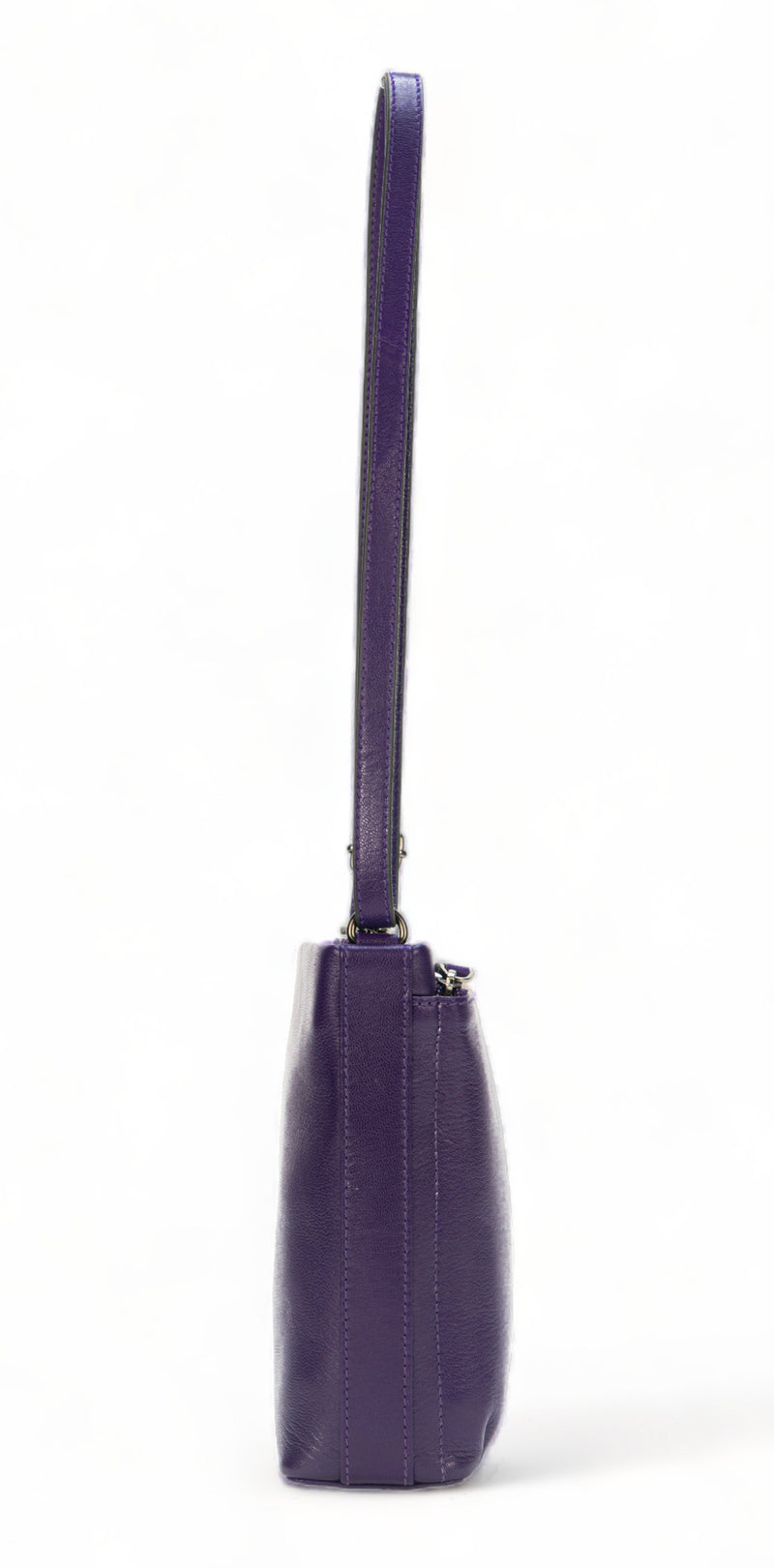 Sienna: Napa Leather Crossbody Bag (Purple)