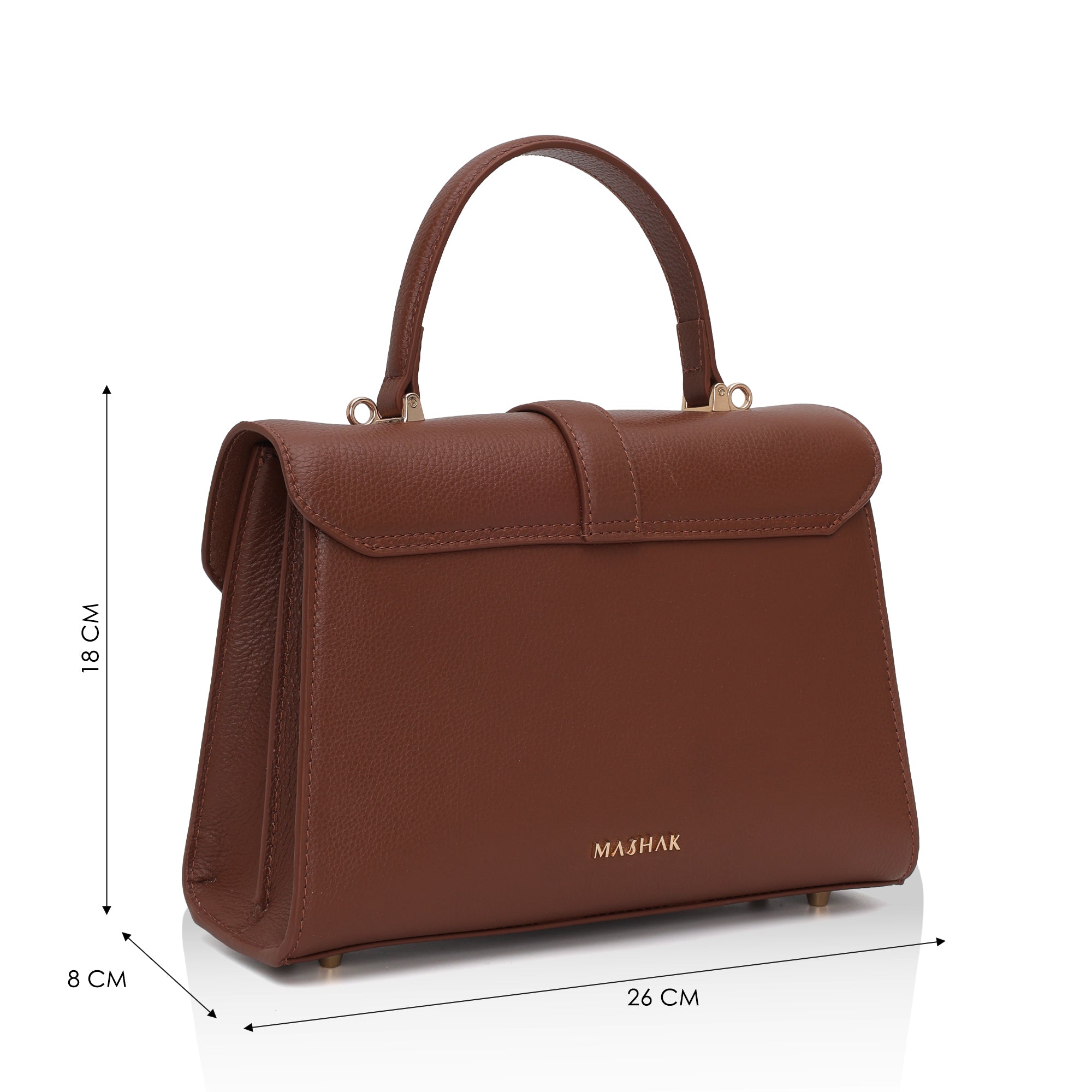 Solis: Full Grain Leather Handbag (Tan)