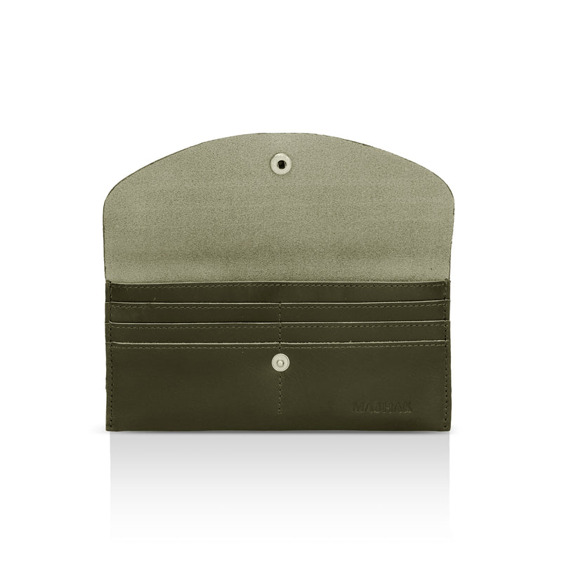 Glassique: Envelope Womens' Wallet (Olive)