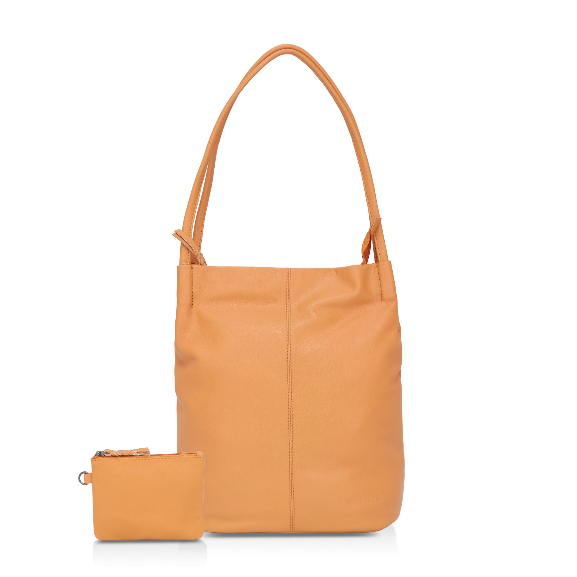 Boho: Soft Napa Leather Tote Bag (Mustard)