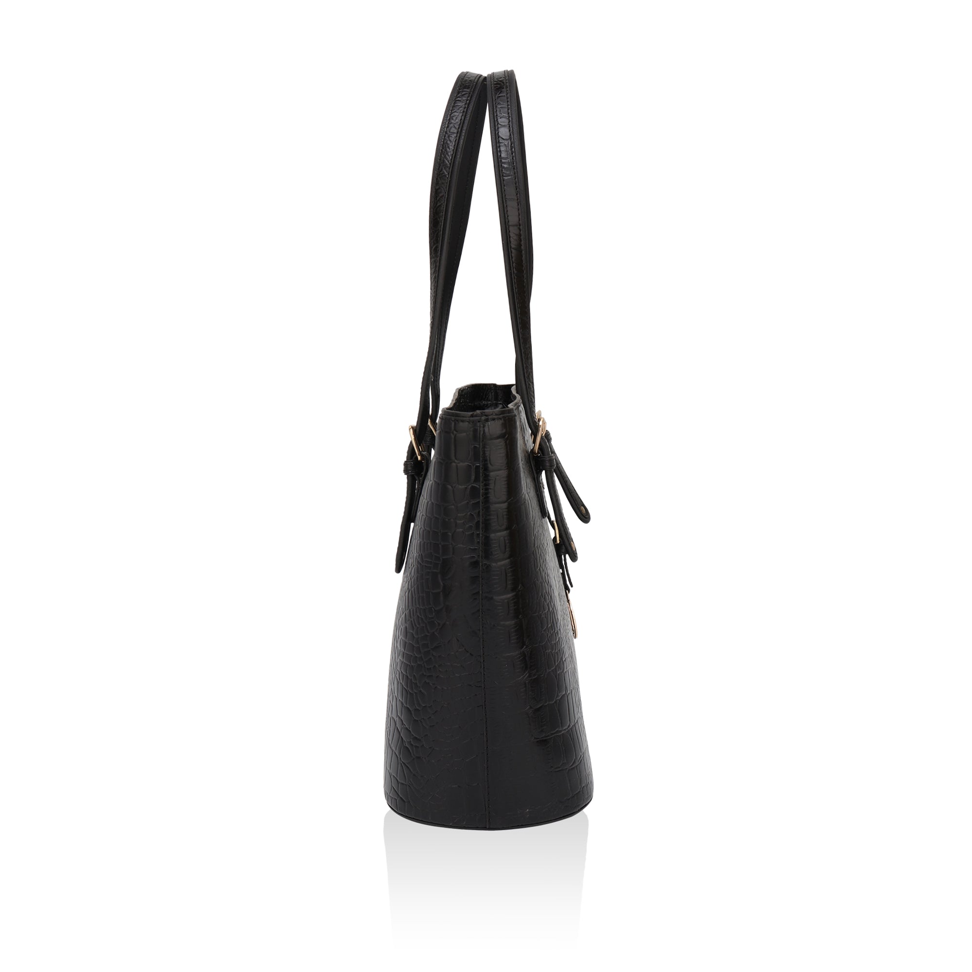 Alpha: Luxury Leather Office Tote (Black)