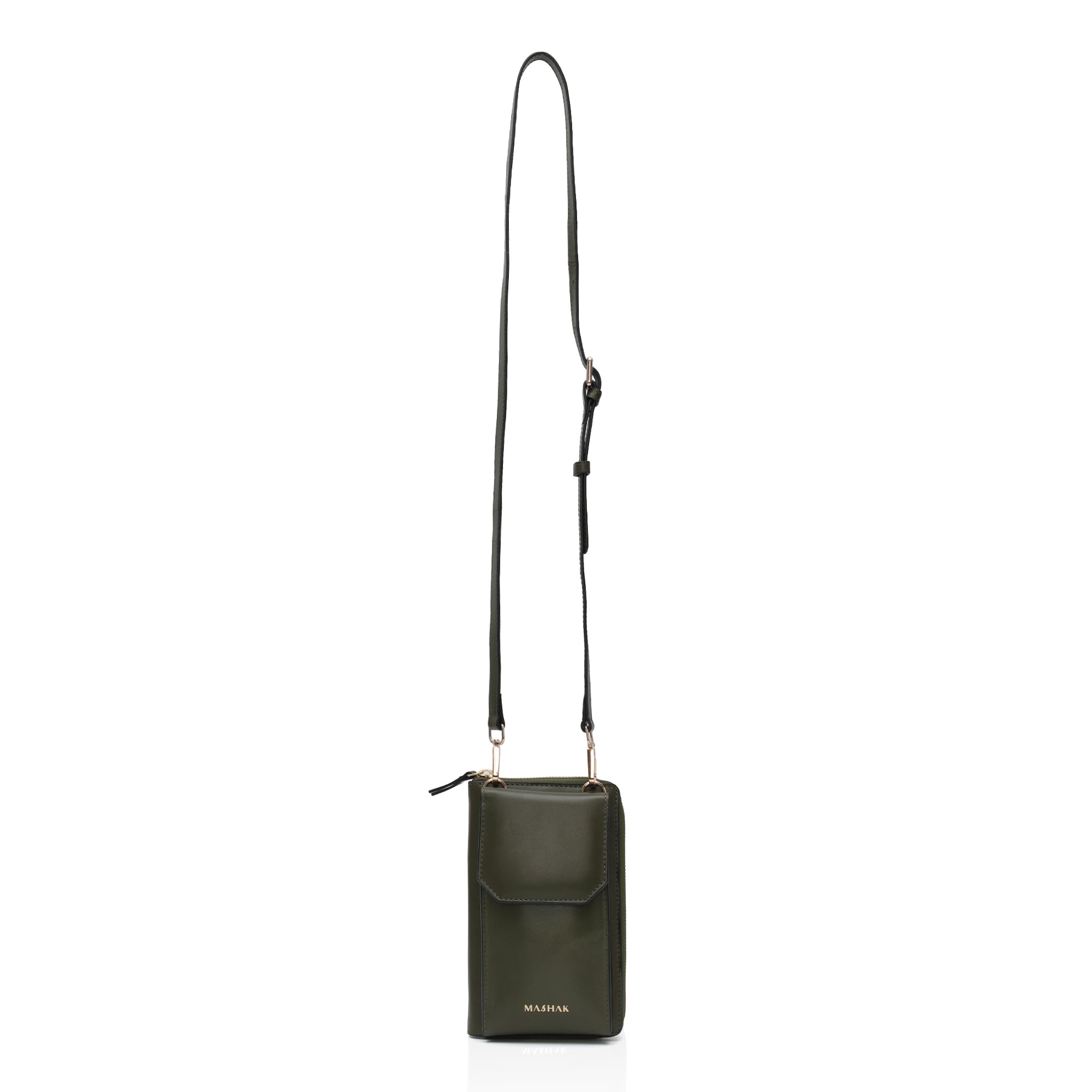 Halo: Mobile Wallet Crossbody Bag (Olive Green)