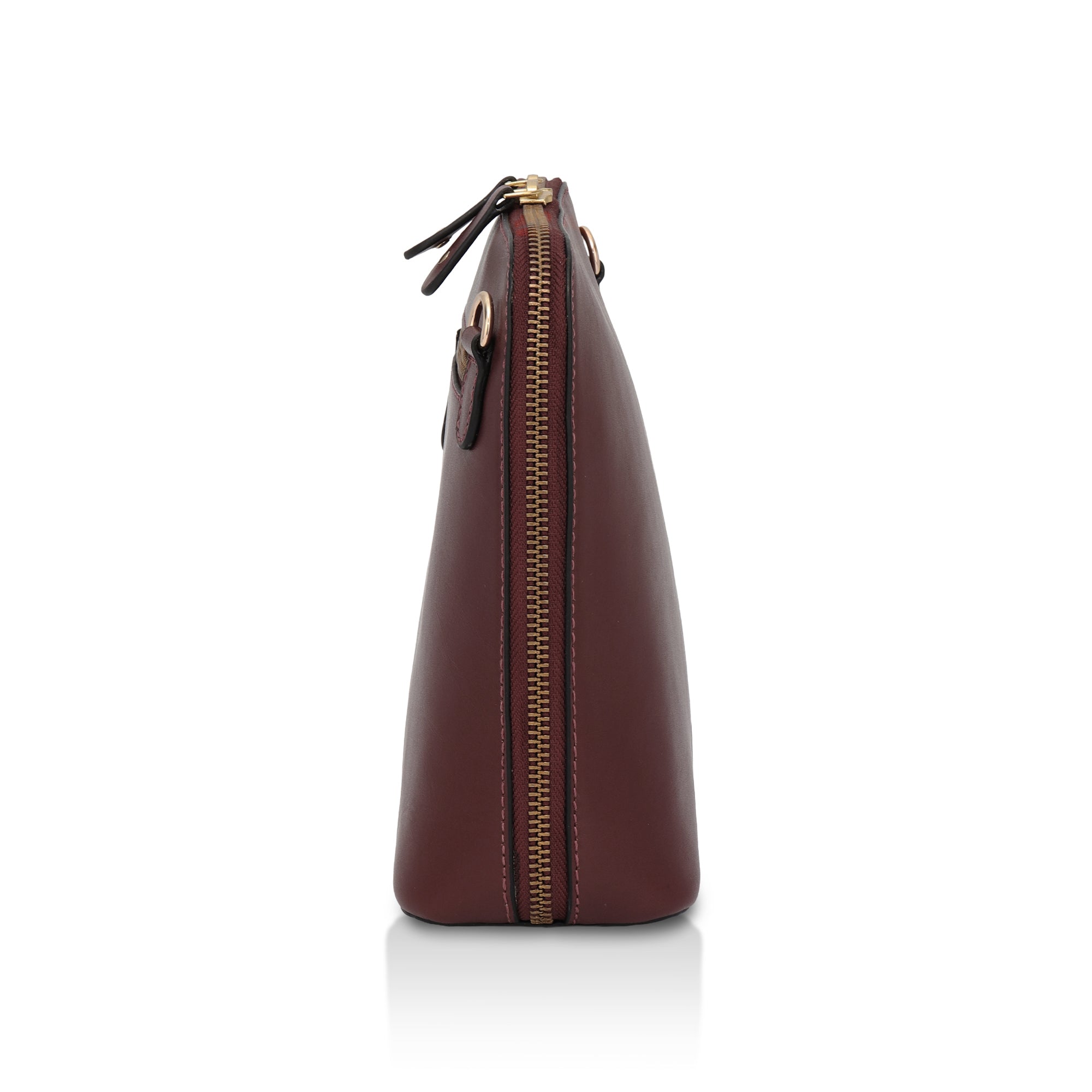 Luxeblend: Full Grain Leather Crossbody Bag (Tan)