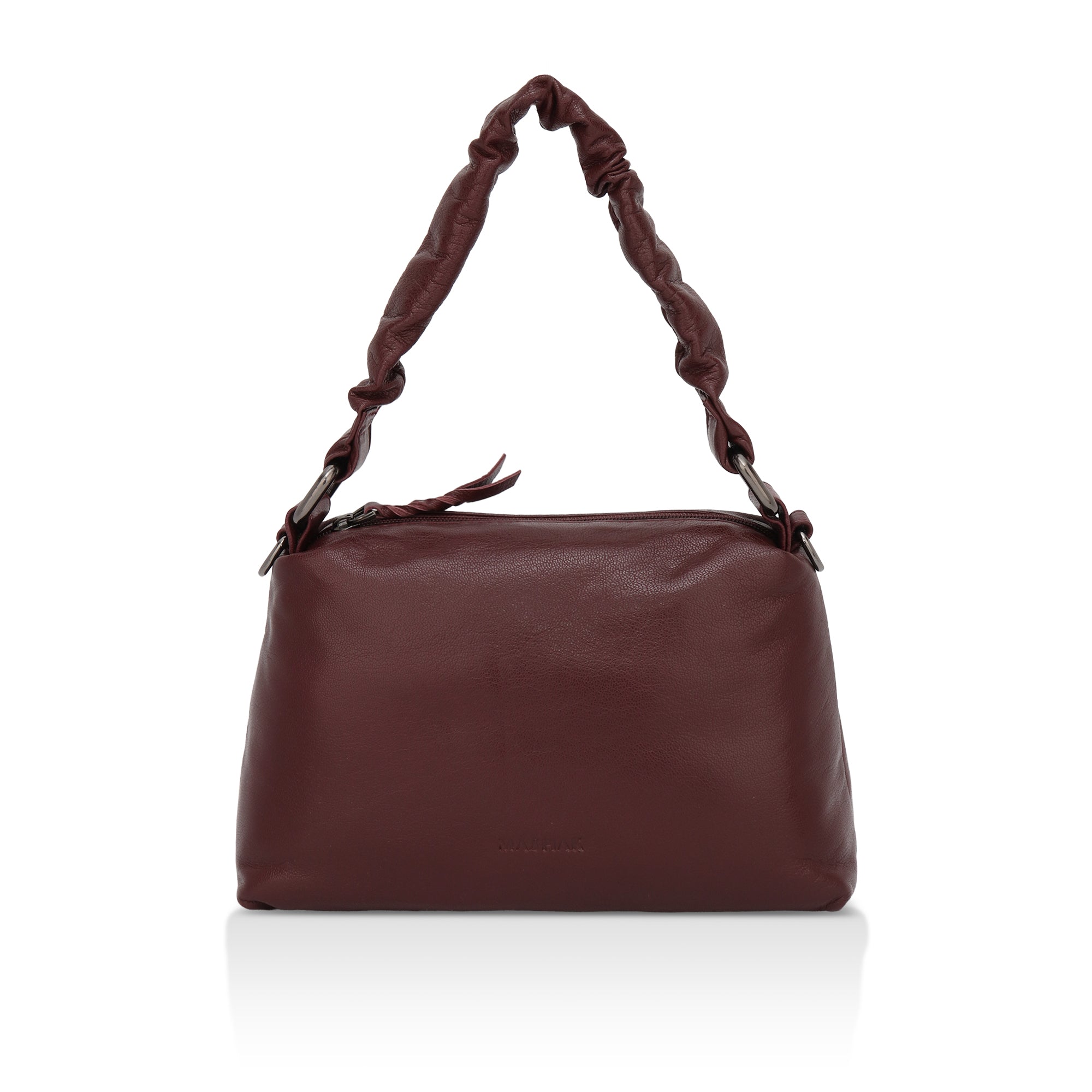 Verve: Napa Leather Crossbody Bag (Wine)