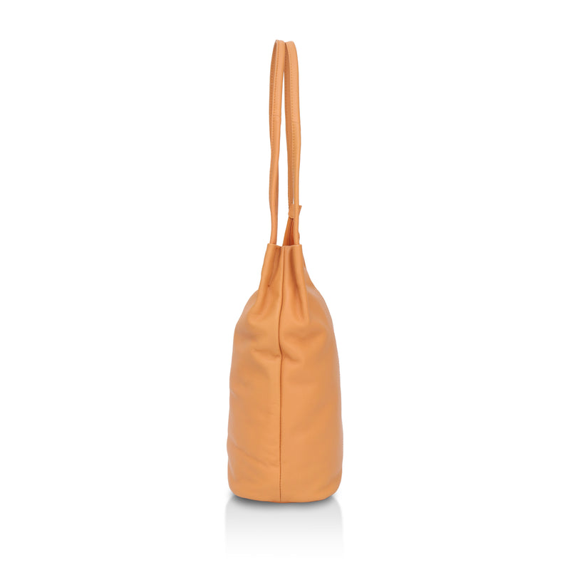 Boho: Soft Napa Leather Tote Bag (Mustard)