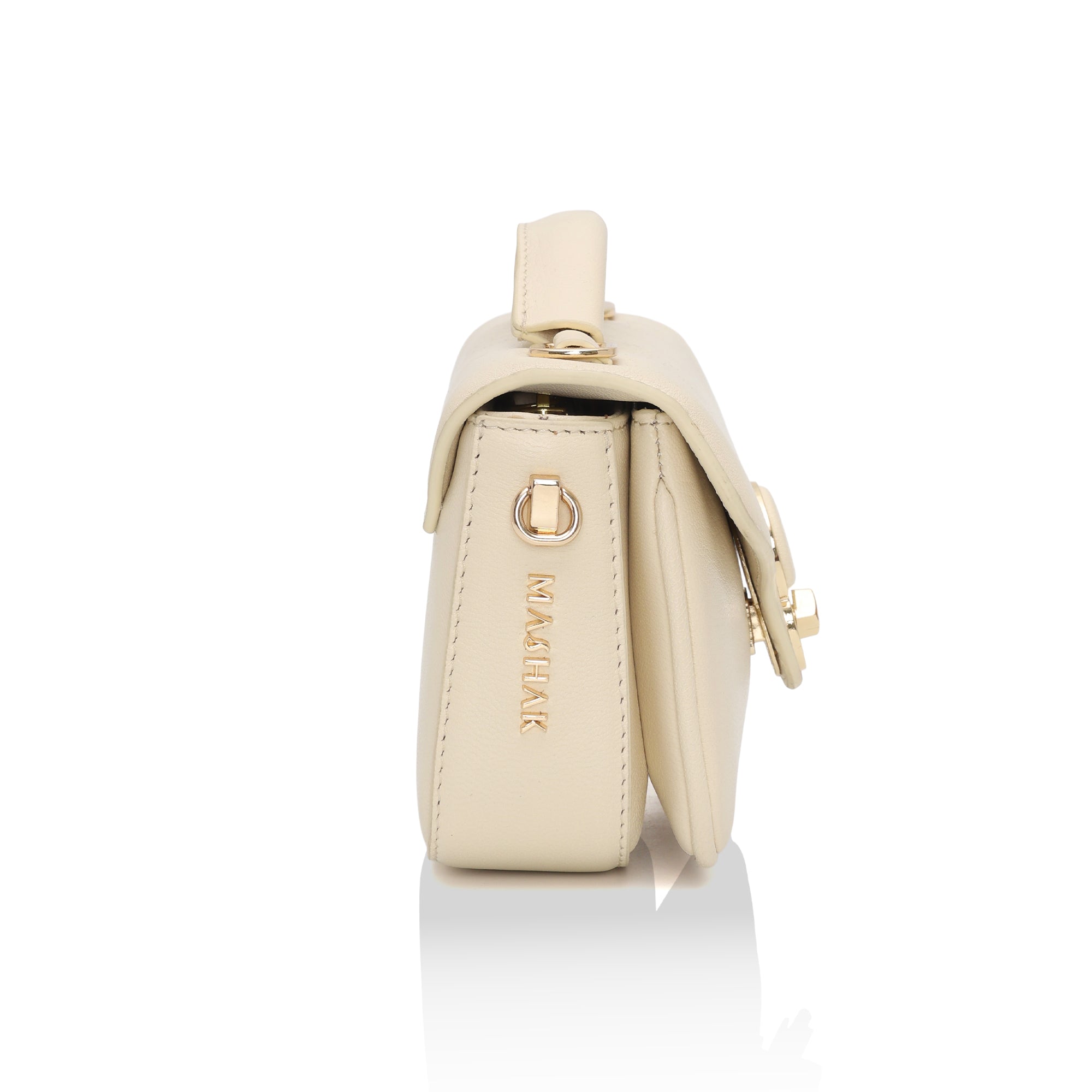 Terra : Napa leather Crossbody Bag (Cream)