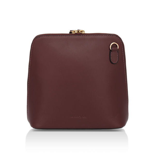 Luxeblend: Full Grain Leather Crossbody Bag (Tan)