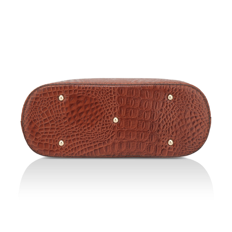 Alpha: Luxury Leather Office Tote (Tan)