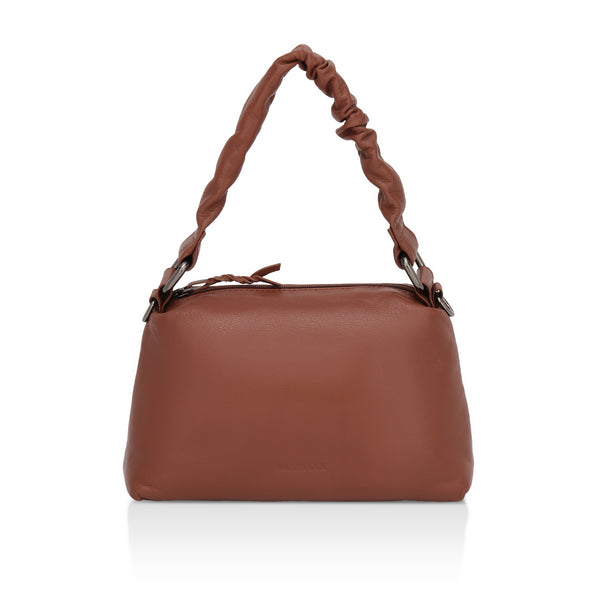 Verve: Napa Leather Crossbody Bag (Tan)