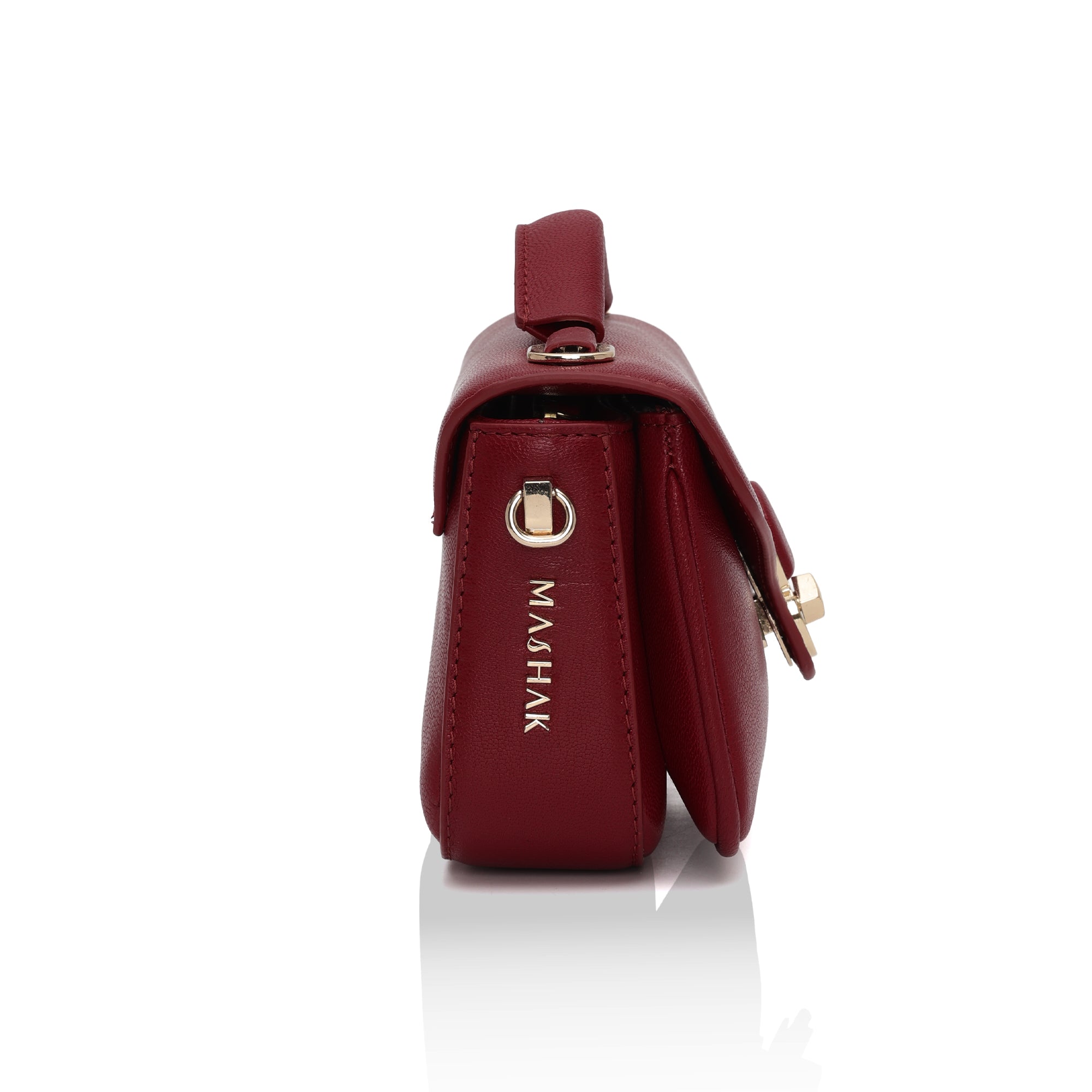 Terra : Napa leather Crossbody Bag (Red)