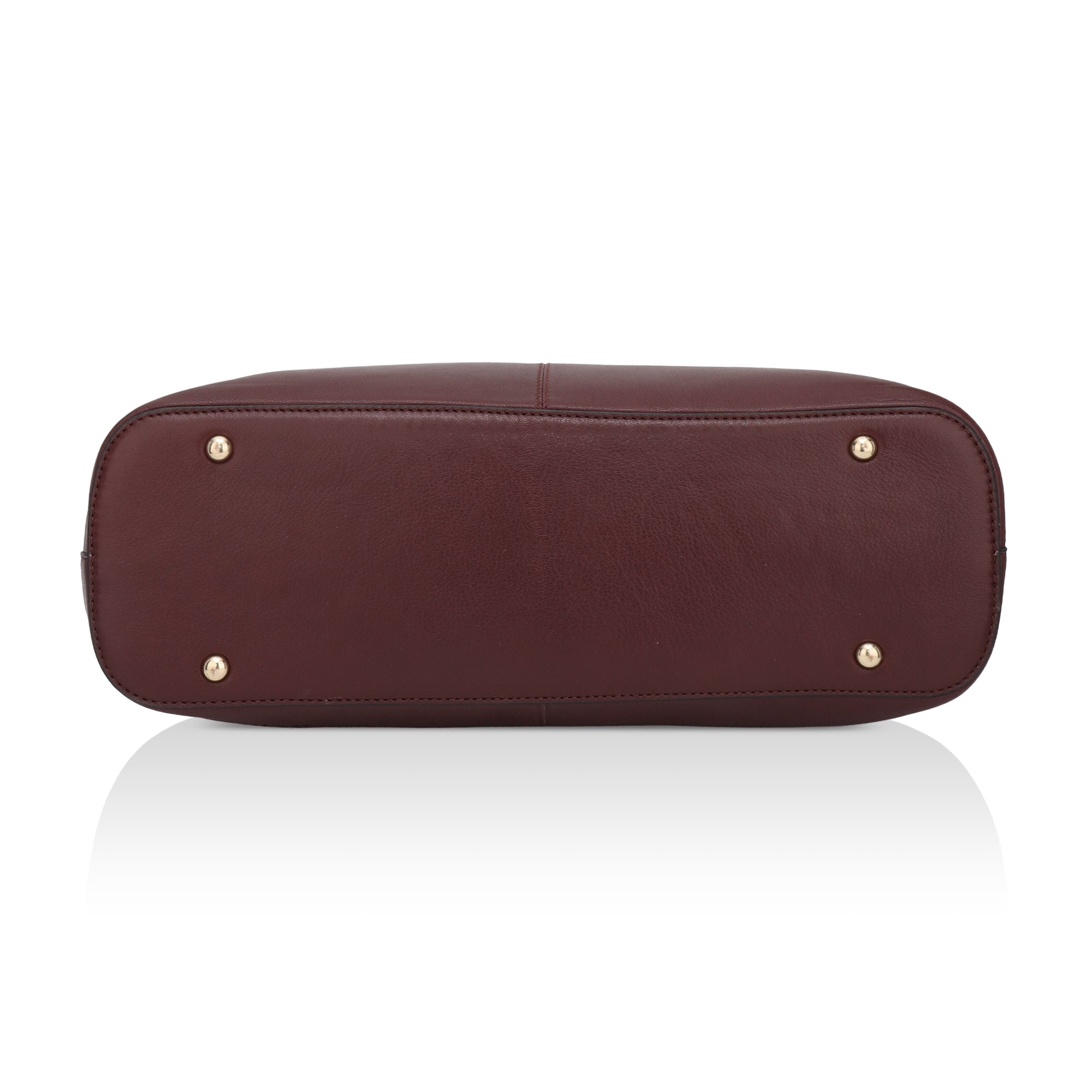 Divino: Napa Leather Laptop Handbag (Wine)