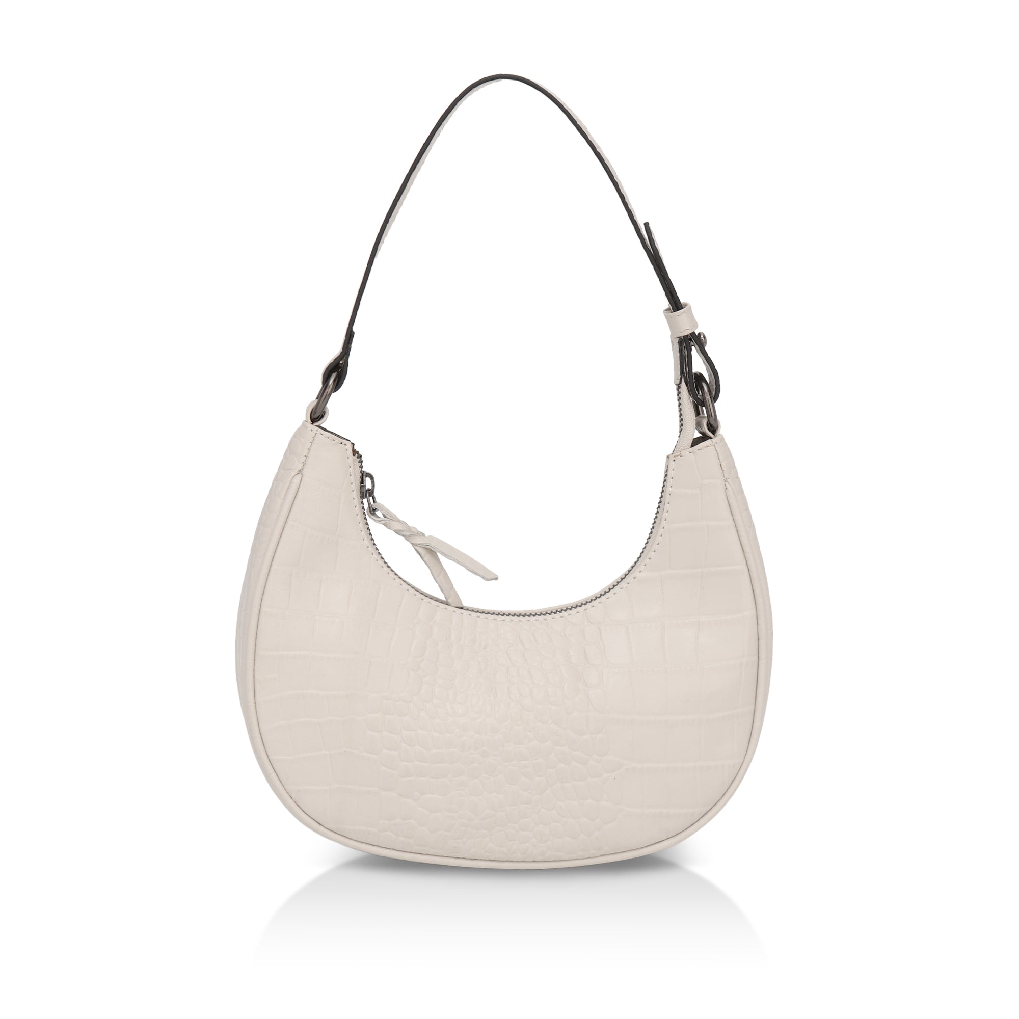 Dazzlo: Luxury Leather Shoulder Bag (Cream)