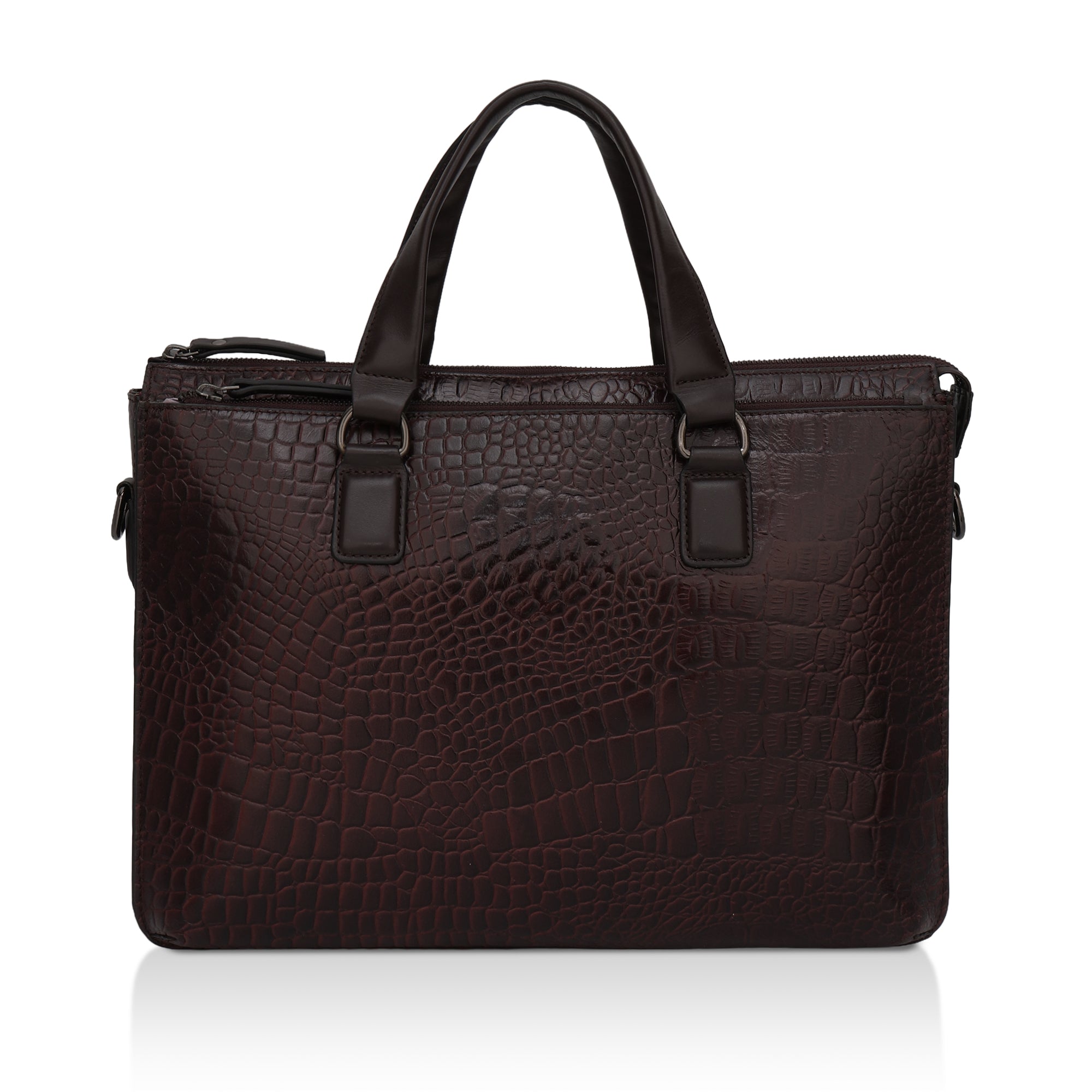 Nexa: Luxury Leather Laptop Bag (Brown)
