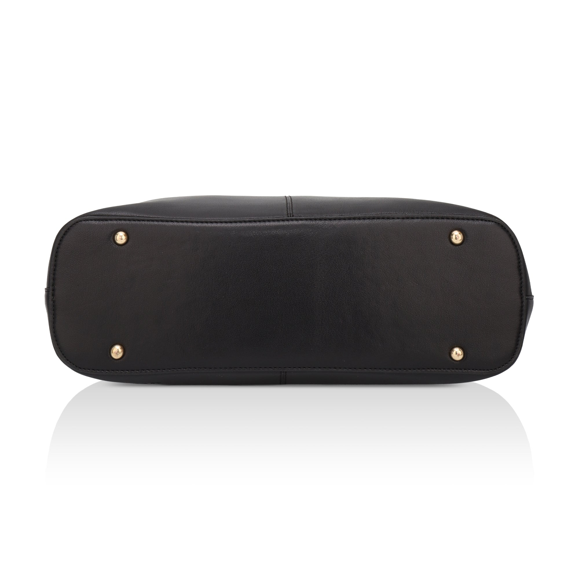 Divino: Napa Leather Laptop Handbag (Black)