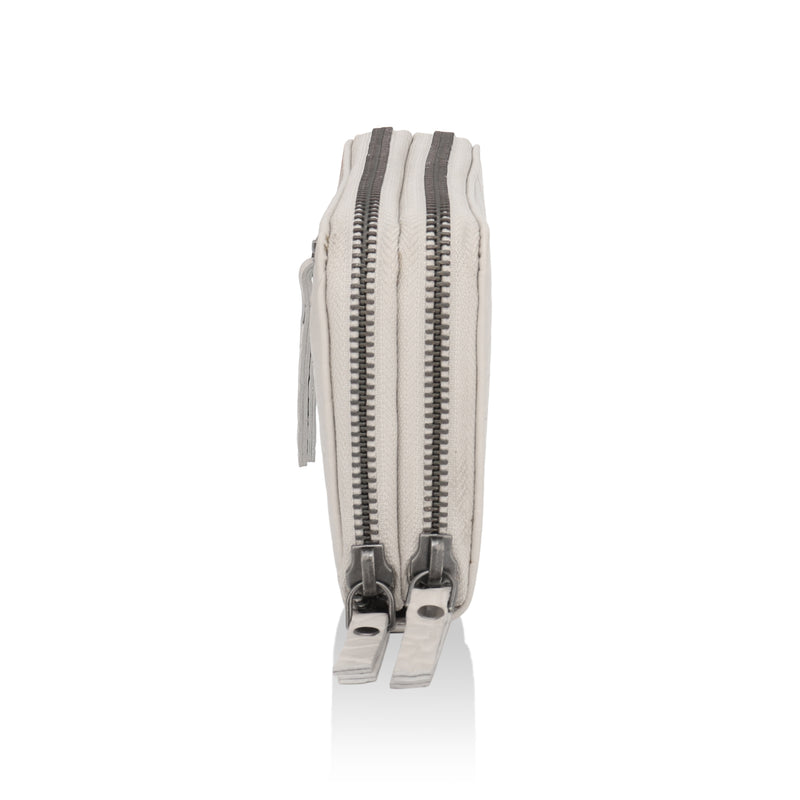Panache: Double Zip Womens’ Wallets (Cream)