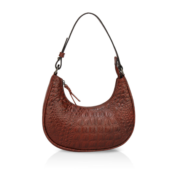 Dazzlo: Luxury Leather Shoulder Bag (Tan)