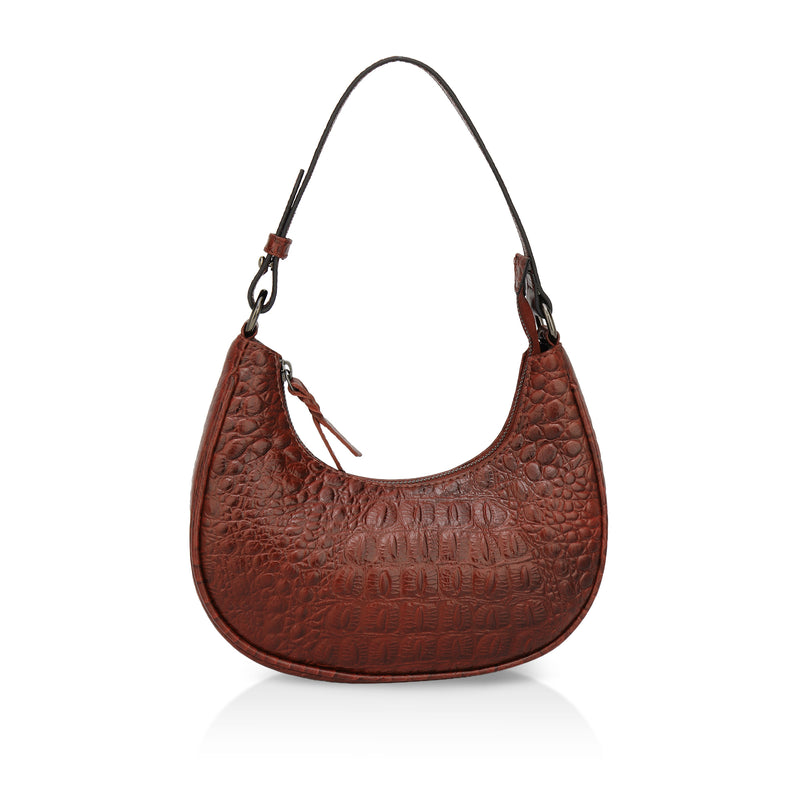 Dazzlo: Luxury Leather Shoulder Bag (Tan)