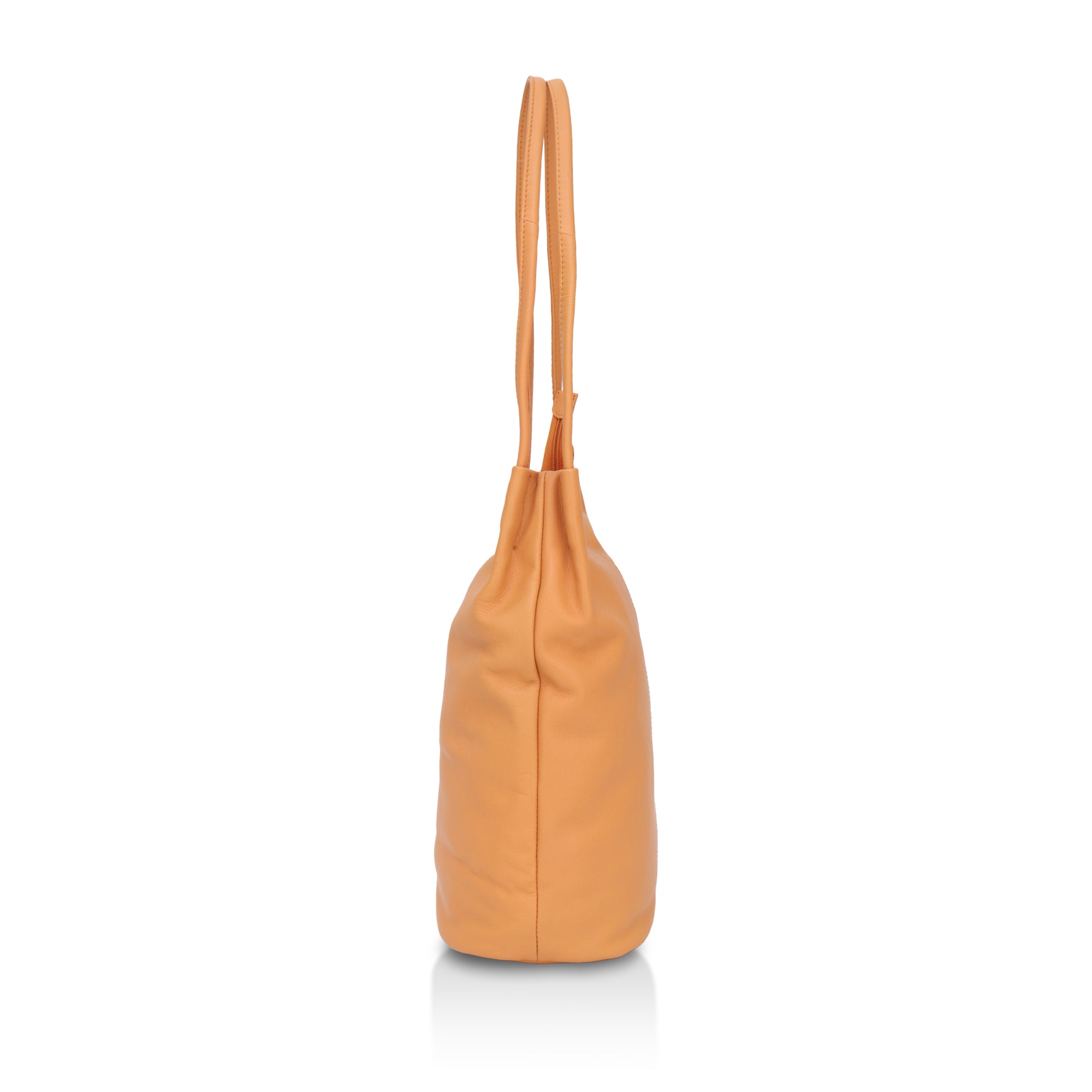 Boho: Soft Napa Leather Tote Bag (Mustard)